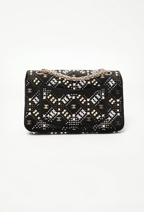 Chanel Pre-Fall 2021 Velvet Embellished Mini 2.55 Bag - 5
