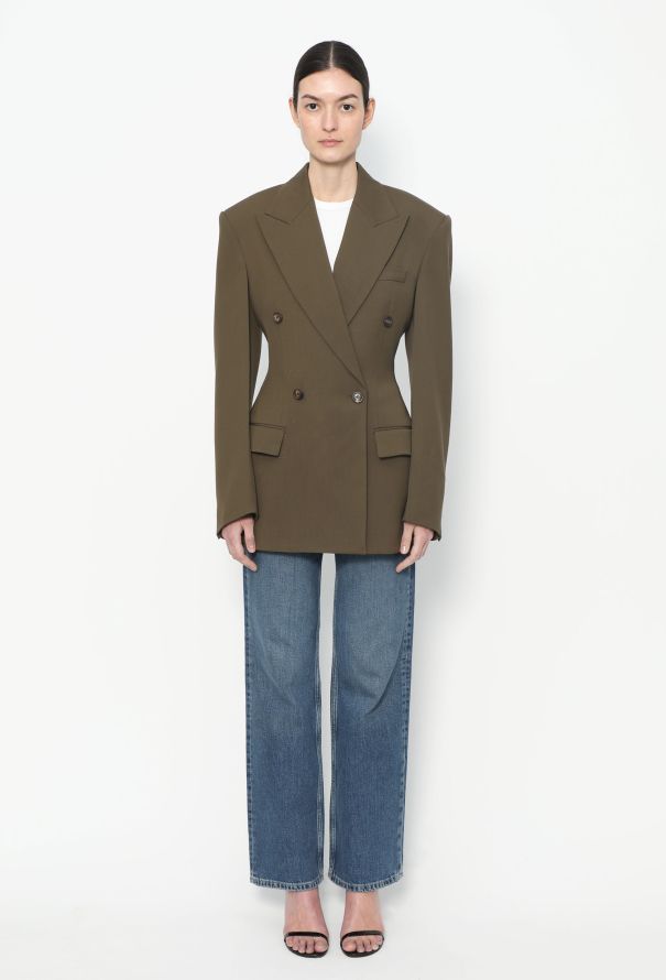 ボトムスその他 Phoebe Philo Structured Shoulder Tailored Jacket With Phoebe Philo Structured Shoulder Tailored Jacket With Double