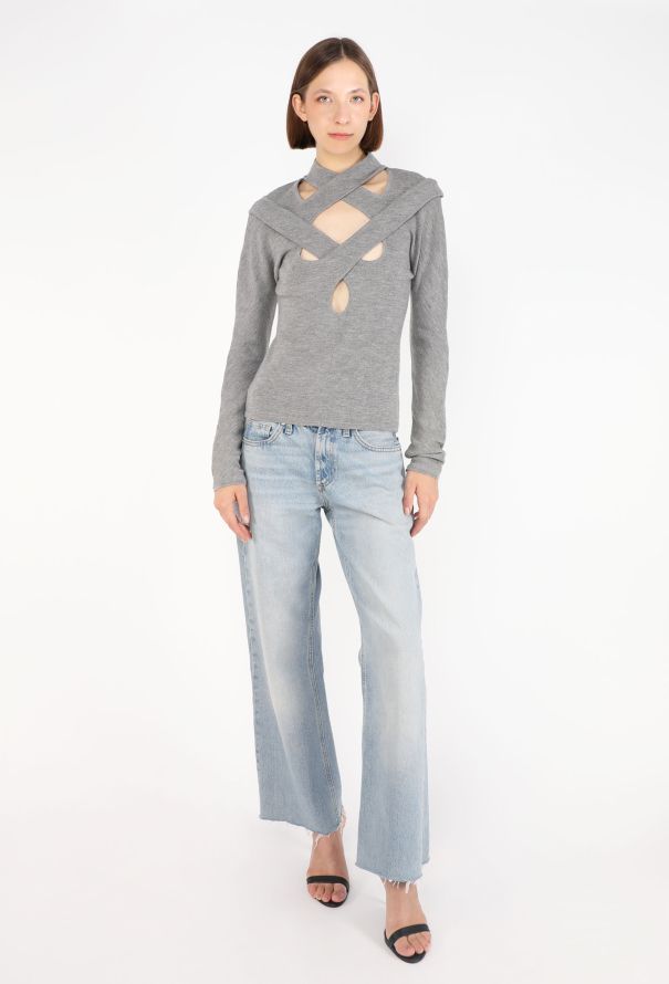 Alexander McQueen Cut-Out Ribbed Top, 2001 - 3
