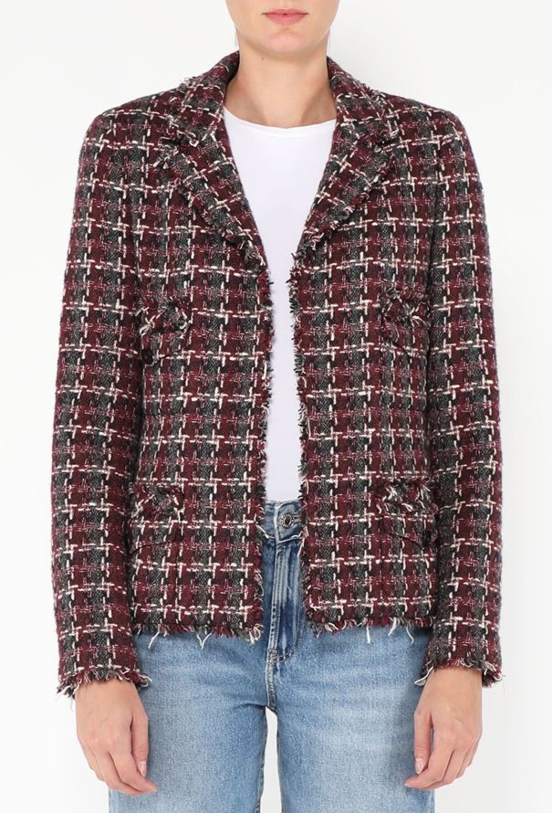 Chanel 2007 Cashmere Tweed Checkered Jacket - 1
