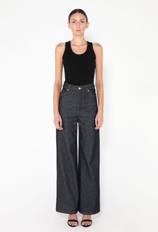 Loewe 2024 Wide-Leg Denim Jeans - 1
