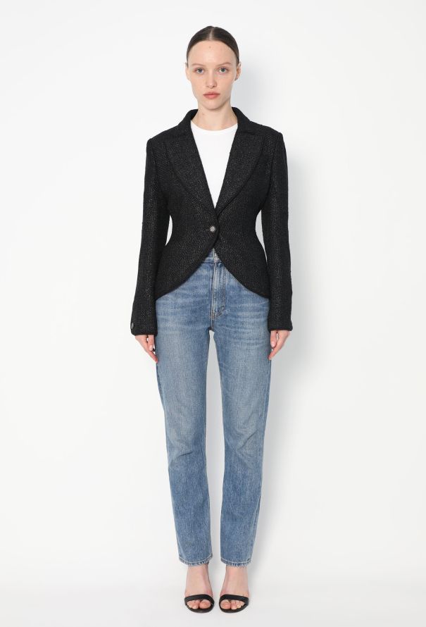 Chanel Waxed Tweed Braided Jacket - 2