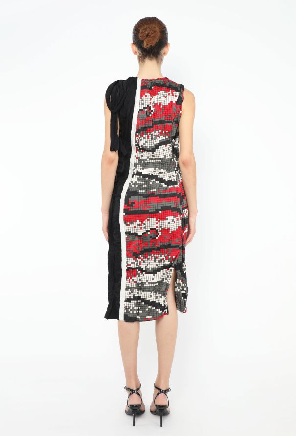 Prada S/S 2009 Crinkled Graphic Dress - 6