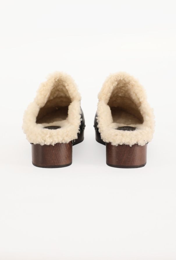 Hermès Calya H Shearling Mules, 2021 - 5