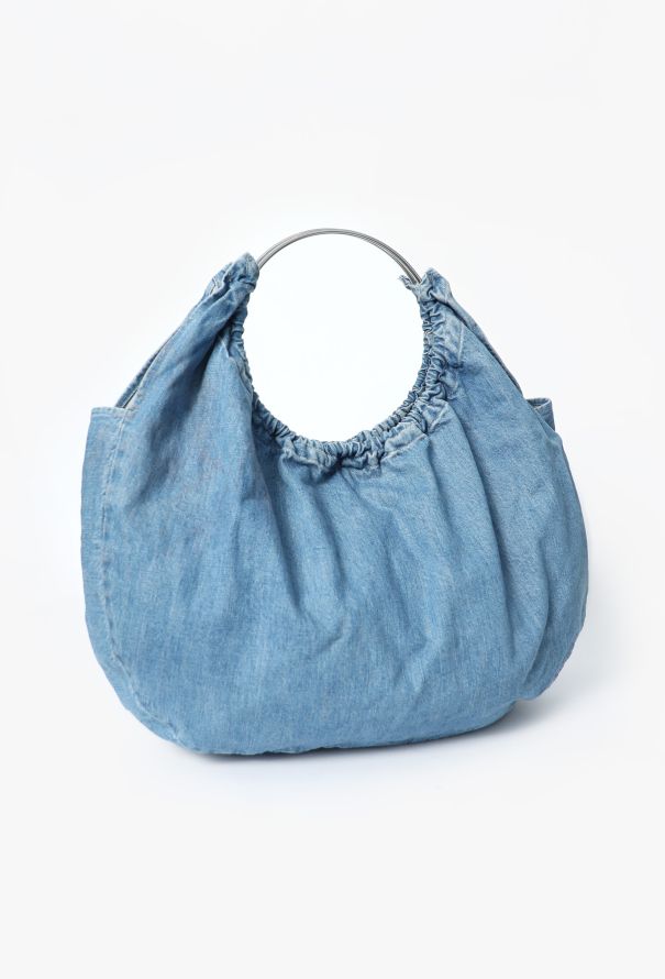 Maison Margiela 2004 Denim Large Hobo Bag - 2