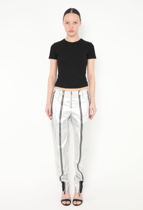 Paco Rabanne S/S 2014 Metallic Zipper Pants - 1