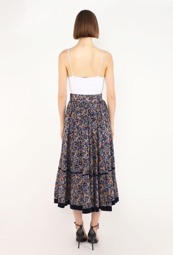Saint Laurent Russian Velvet Trim Skirt, 1977 - 6