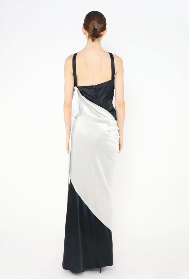 Chloé Early '90s Velvet Overlay Silk Gown - 6 Chloé Early '90s Velvet Overlay Silk Gown - 6
