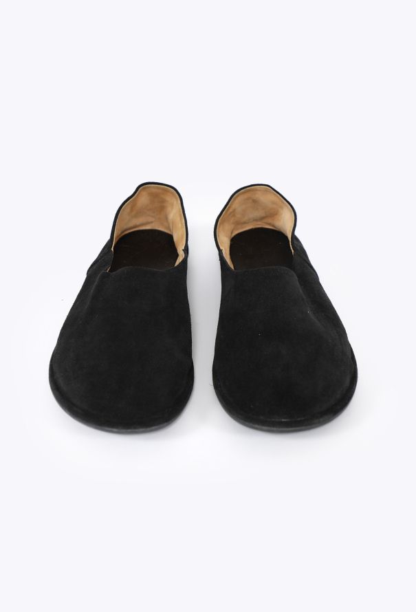 The Row 2023 Black Suede Canal Shoe - 2