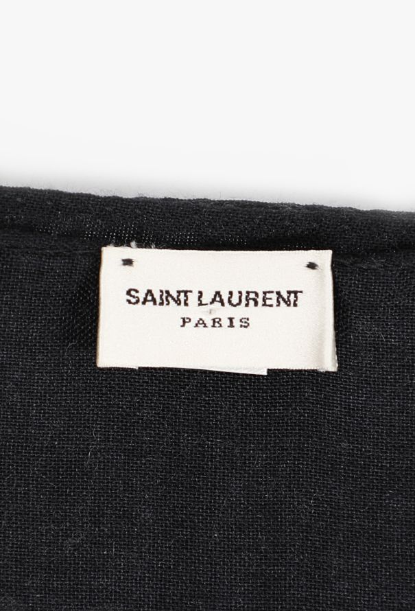 Saint Laurent Cashmere & Silk Paisley Scarf, 2015 - 7