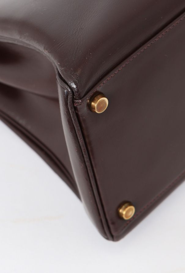 Hermès '60s Brown Box Kelly Retourné 35 - 9