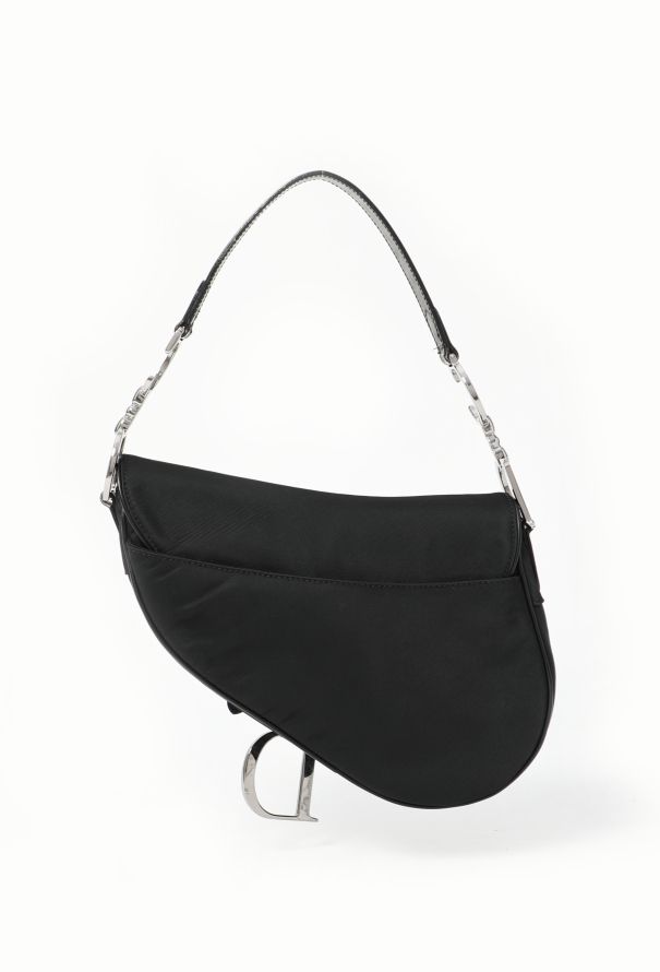 Black Nylon Saddle Bag Authentic Vintage ReSee
