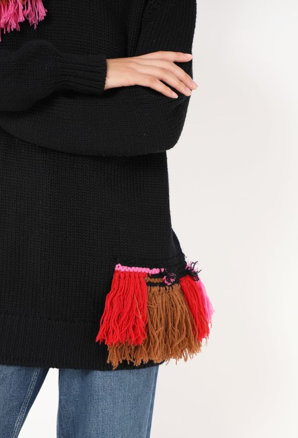 Prada 2017 Fringe Appliqué Sweater - 4