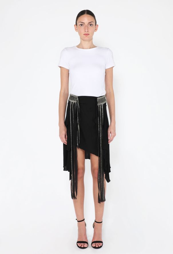 Chloé Beaded Silk Wrap Skirt, F/W 2002 - 2