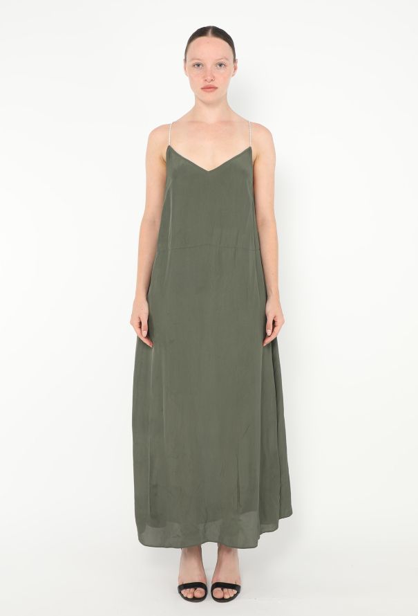 Dries Van Noten Strass Embellished Slip Dress - 1