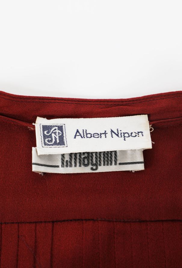 '70s Pleated Day Dress - 5