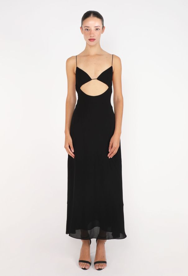 Saint Laurent Open-Back Cut-Out Dress, Resort 2022 - 1