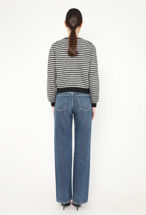 Saint Laurent 2015 Striped Mohair Sweater - 4 Saint Laurent 2015 Striped Mohair Sweater - 4