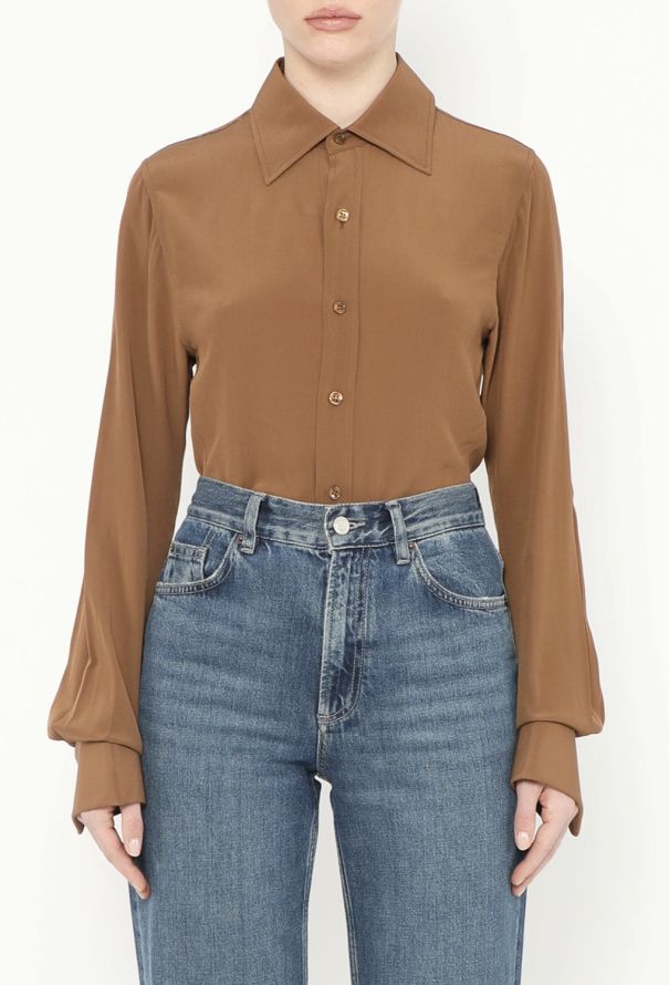Saint Laurent Pre-Fall 2021 Classic Silk Blouse - 1