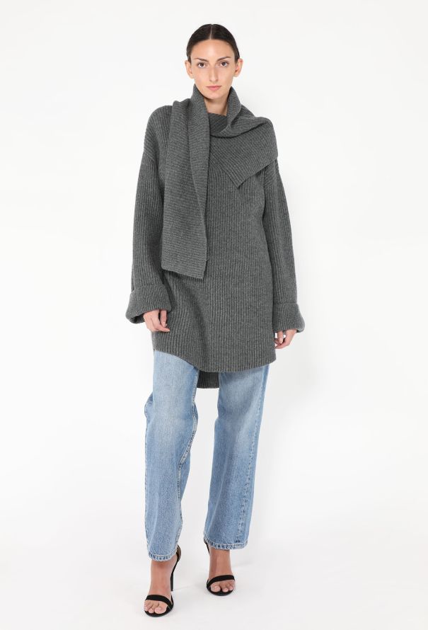Toteme F/W 2024 Draped Scarf Sweater - 3
