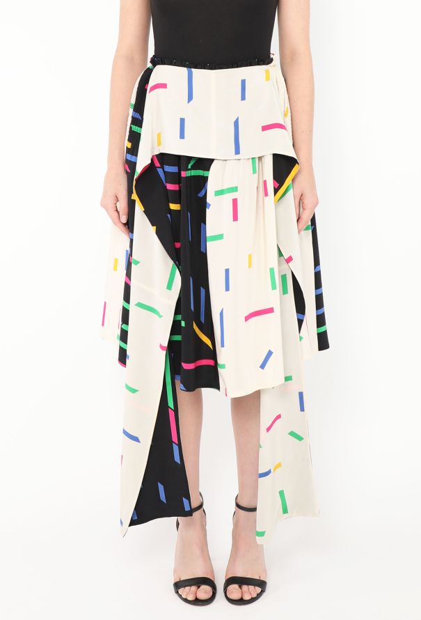 Chloé Vintage Draped Patchwork Skirt - 2