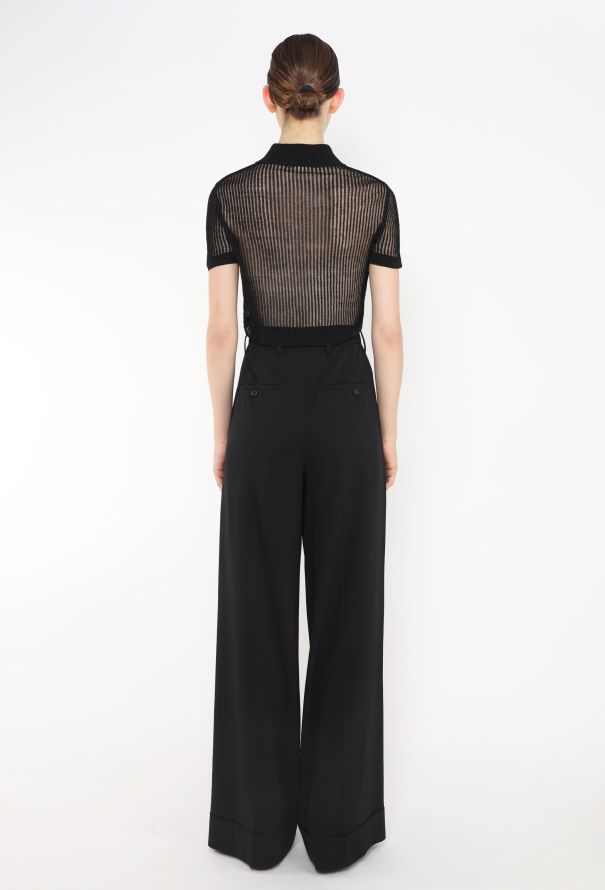 Saint Laurent Resort 2022 Ribbed Silk Top - 5