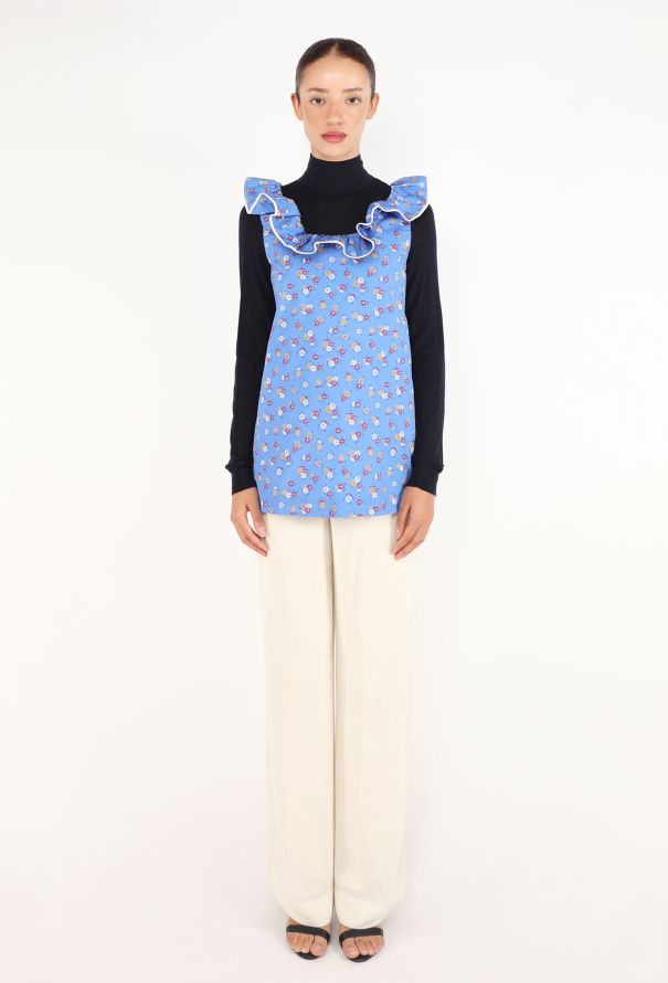 Miu Miu Trompe L'Œil Floral Top, S/S 2026 - 3