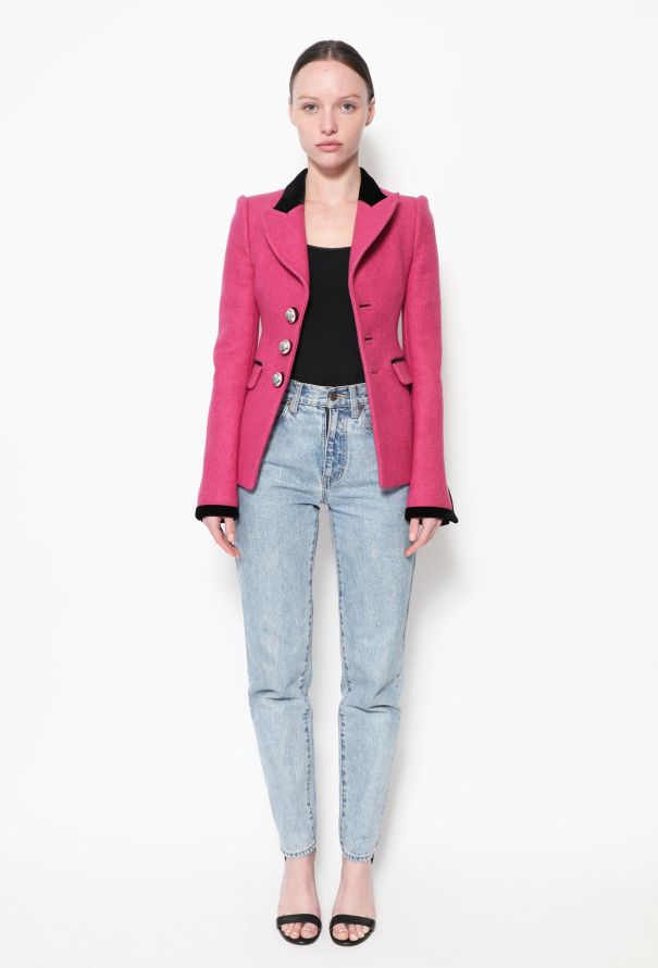 Balenciaga Pink Collegiate Blazer, F/W 2007 - 1