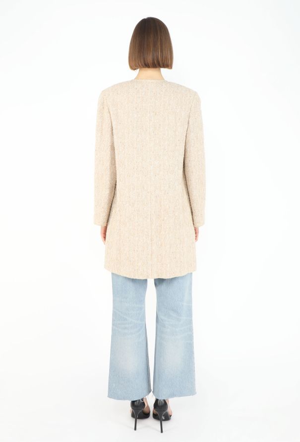 Chanel 1999 Tweed Collarless Jacket - 5