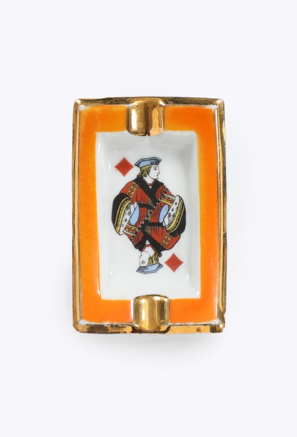 Vintage Objects & Decor Rare 1950s Limoges Playing Card Ashtrays - 3