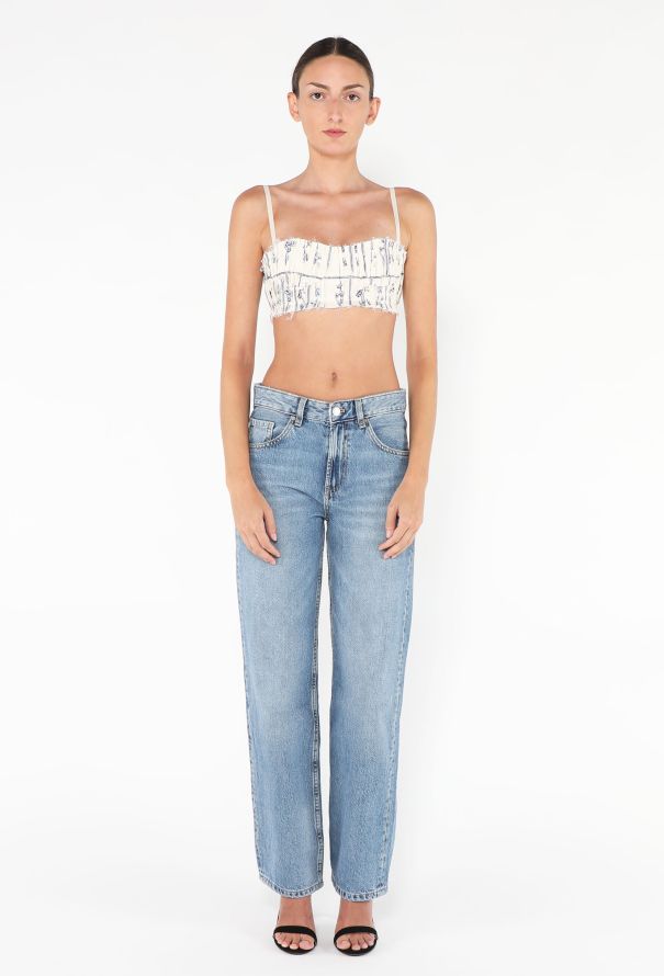 Khaite 2020 Indira Floral Bralette Top - 2