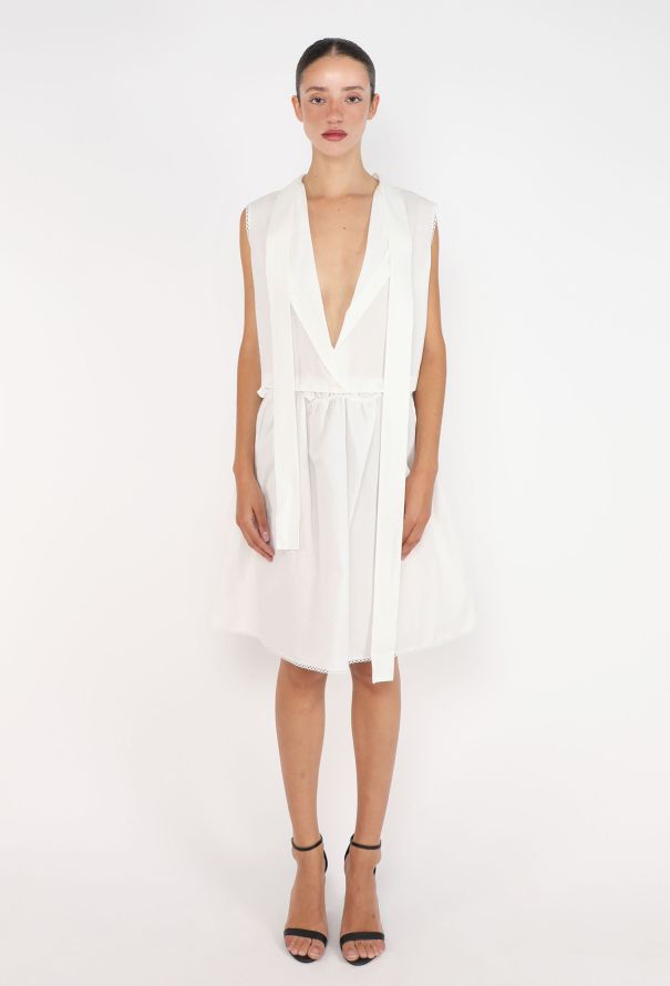 Miu Miu Cotton Lavallière Dress, S/S 2025 - 6