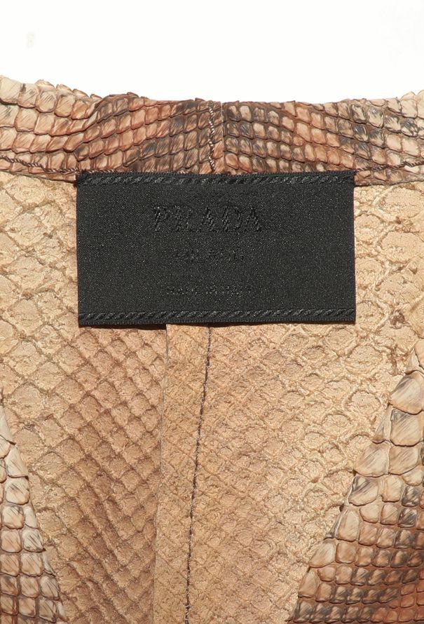Prada RARE S/S 2004 Python Belted Trench - 7 Prada RARE S/S 2004 Python Belted Trench - 7