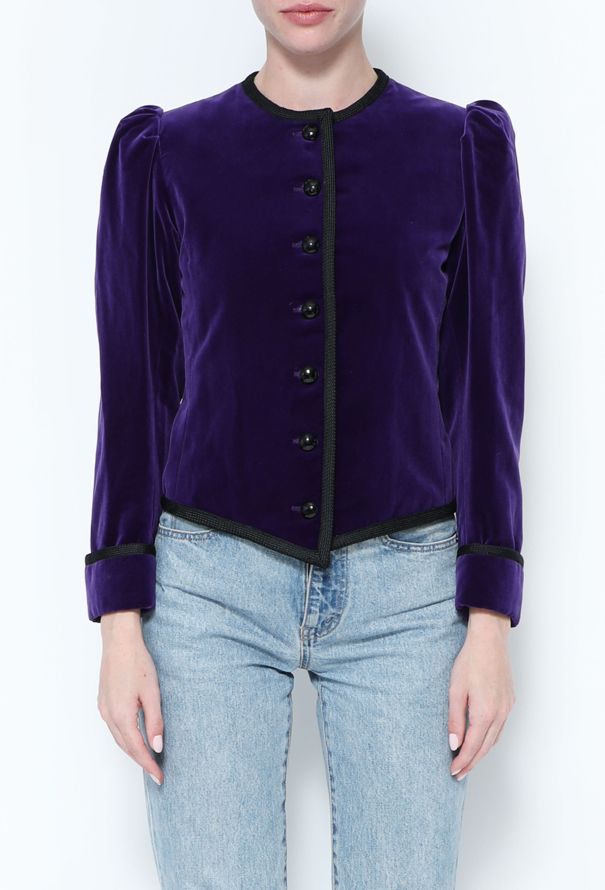 Saint Laurent COLLECTOR F/W 1979 Velvet Jacket - 1