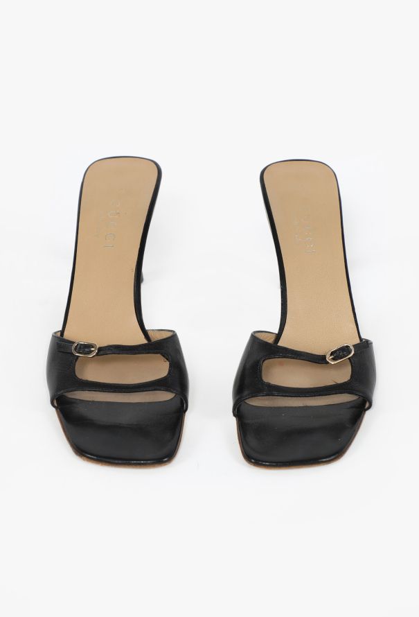 Gucci Early 2000s Tom Ford Leather Strap Heels - 2