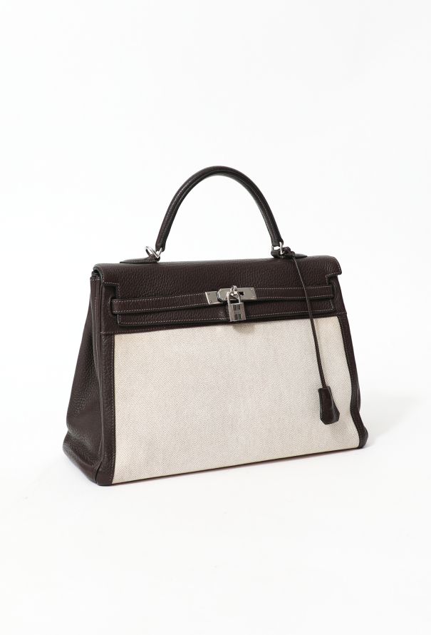 Hermès Clémence & Toile H Kelly Retourné 35 - 4