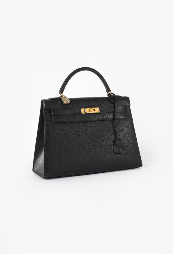 Hermès Black Ardennes Kelly Sellier 32 - 4