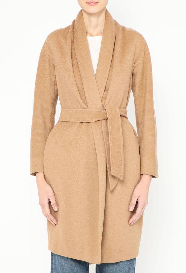 Max Mara Belted Camel Coat - 3