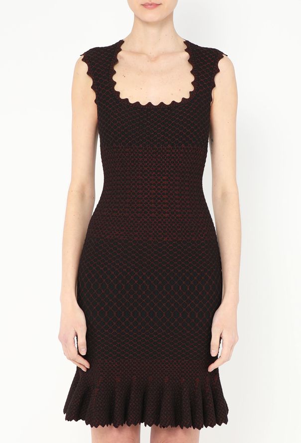 Alaïa Iridescent Scalloped Trim Dress - 1