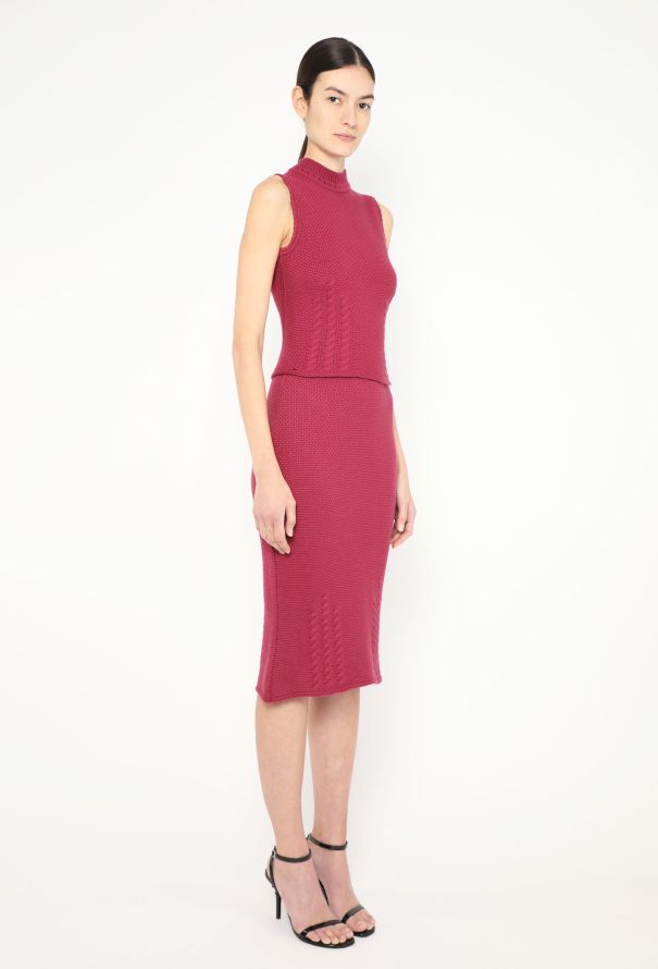 John Galliano Rare F/W 1999 Torsade Knit Ensemble - 5 John Galliano Rare F/W 1999 Torsade Knit Ensemble - 5