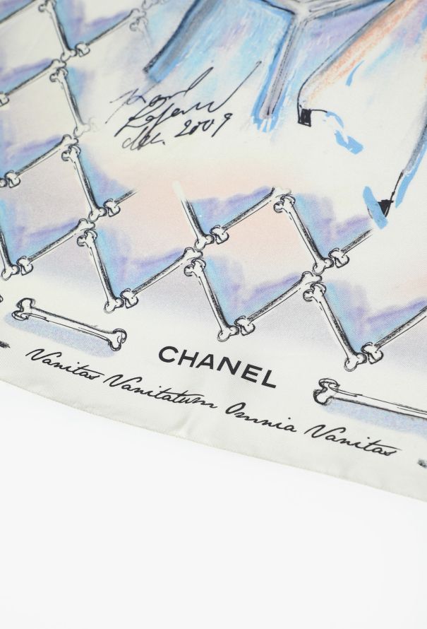 Chanel 2009 'Vanitas Vanitatum Omnia Vanitas' Silk Scarf - 4