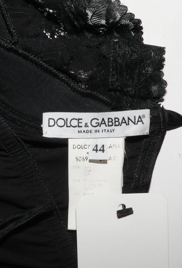 Dolce & Gabbana Lace Trim Slip Dress, 1990s - 6