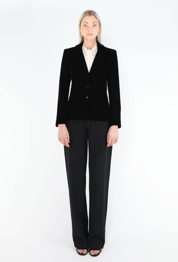 Saint Laurent Haute Couture Early '70s Velvet Blazer - 2