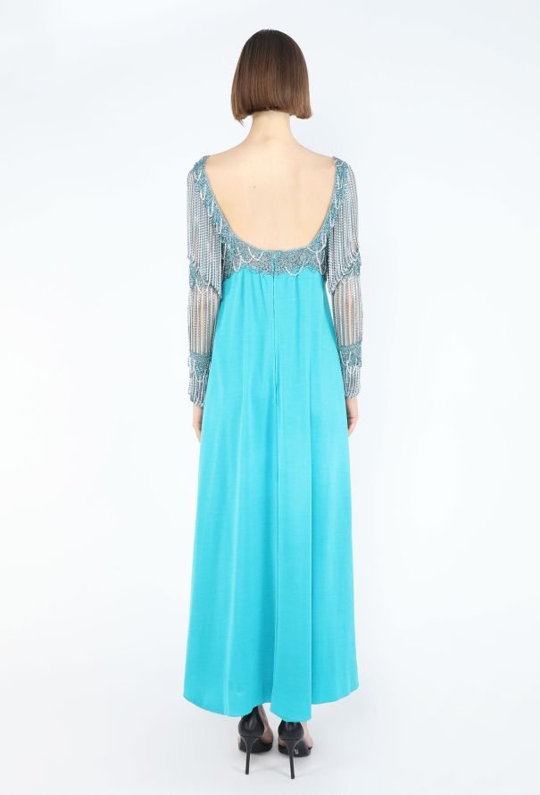 Azzaro COLLECTOR 1971 Chainmail Jersey Gown - 7
