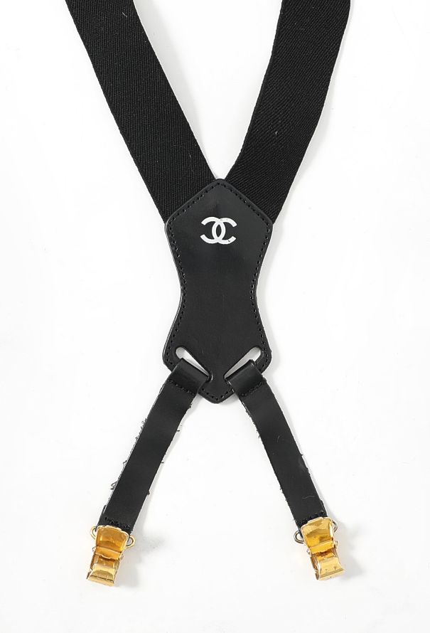 Chanel COLLECTOR S/S 1994 Logo Suspenders - 7
