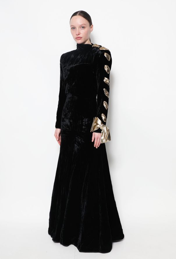 Valentino outlet velvet dress