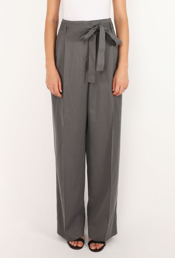The Row Lonan Belted Silk Trousers, 2024 - 3