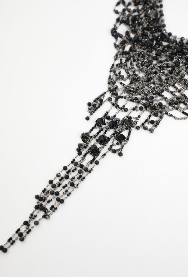 Daniel Swarovski Beaded Lattice Necklace, 1990s - 4