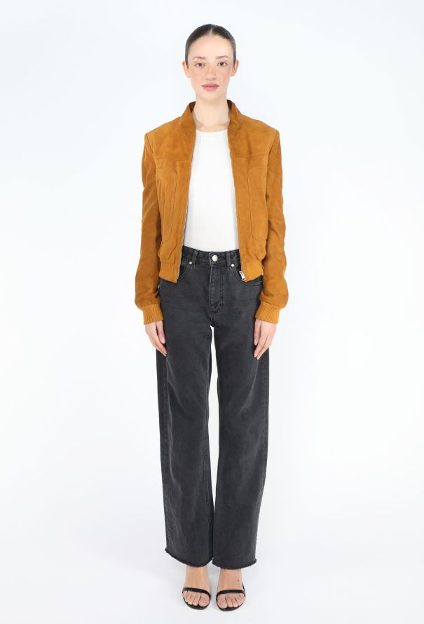 Balenciaga S/S 2006 Suede Bomber Jacket - 3