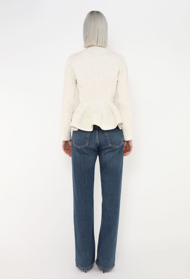 Balenciaga Resort 2016 Textured Peplum Top - 5